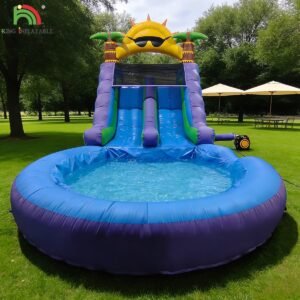 18ft patriot splash water slide